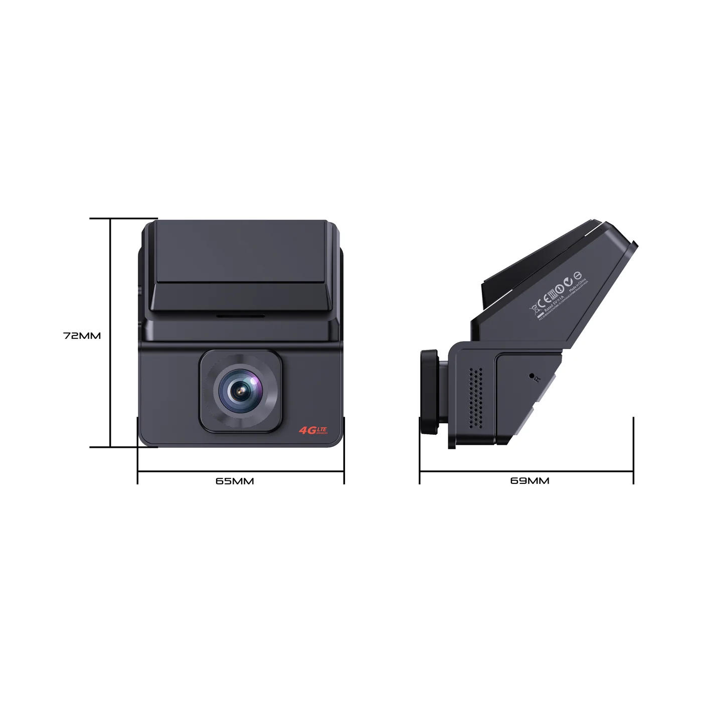 A6 Compact 4G Dashcam, view 4
