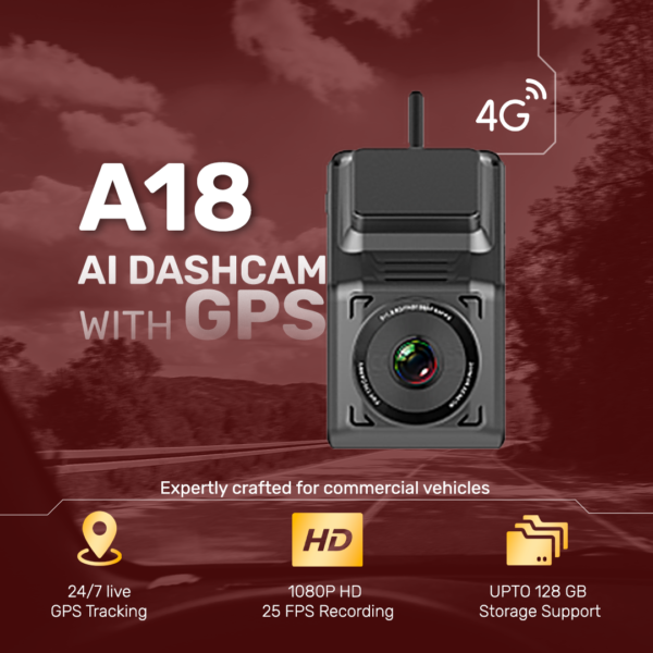 A18 AI Dashcam With GPS