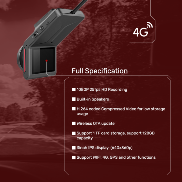 A18 AI Dashcam With GPS - Image 2
