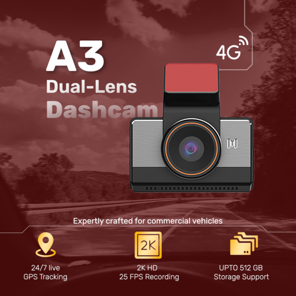 A3 Dual-Lens Dashcam