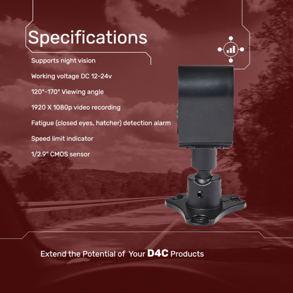 ADH005 DSM Camera – Advanced AI-Powered Driver Monitoring System - Image 3