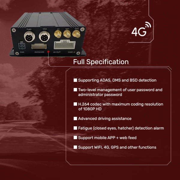 WD12 Mini Dual SD Card Mobile DVR - Image 2